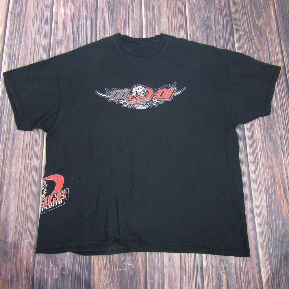 Eagle Motorsports Shirt Mens XL Black Racing Graphic Tee Speedway Dirt Track Car